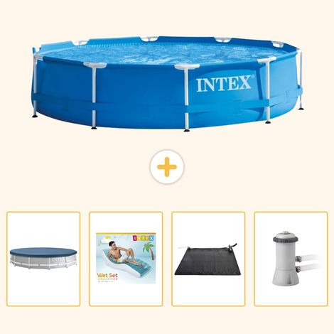 Intex Piscine Tubulaire Ronde - 366x76 cm - 5-pièces  S45 (1/5)