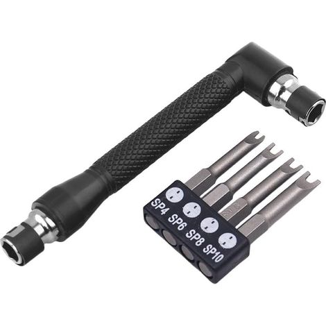 Jeu tournevis 50mm Cr-V/noir/triang, pour maison et atelier (1/5)