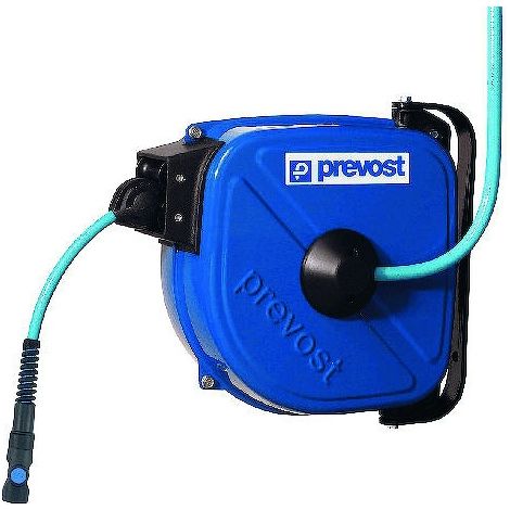 Prevost – Enrouleur électrique 12 bar – Tuyau polyuréthane 1m – Température -15°C à +65°C – Installation murale ou plafond – Orientable 180° (1/2)