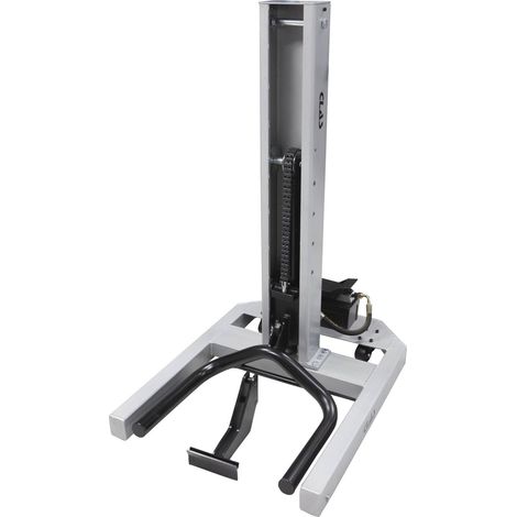 Clas – Colonne de levage hydropneumatique 1500kg – Prise sous roue et caisse – Hauteur max 835mm – 5 hauteurs de travail sécurisées (1/5)