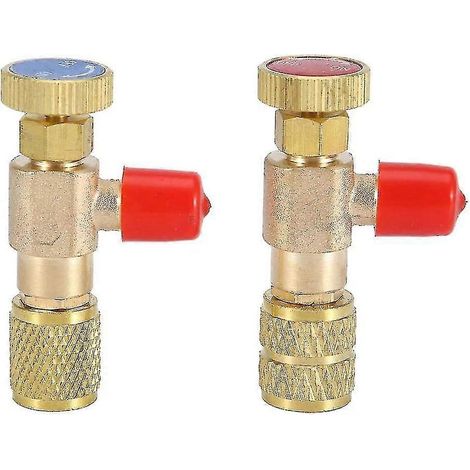 Adaptateur de sécurité pour réfrigérant de climatisation - Soupape de sécurité pour liquide Ct-345, Ct-346 (2 pièces) (1/5)