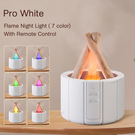Diffuseur d'arômes (blanc), humidificateur d'air, générateur de brouillard ultrasonique (1/5)