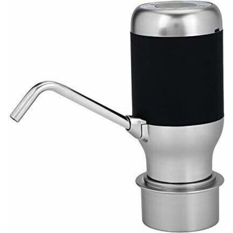 Ahlsen Elektrische Trinkwasserpumpe, kabellos, USB, automatische Zimmerbrunnenpumpe, Schwarz