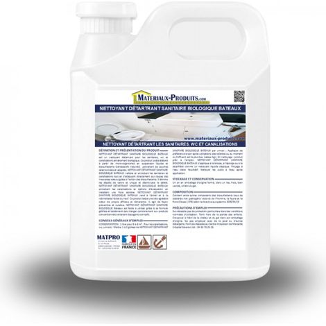 Nettoyant détartrant sanitaire biologique bateaux - 500 ml Bleu clair - MATPRO (1/2)