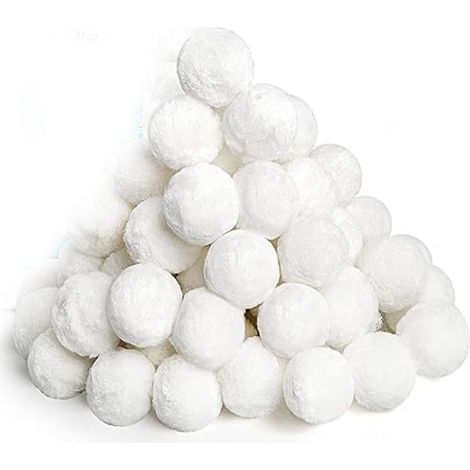 Balles filtrantes de piscine en fibre de polyester pour cartouche de sable et filtres de piscine DE, réutilisables, lavables, haute adsorption pour piscines, aquariums, 1000 g (200 g) (1/5)