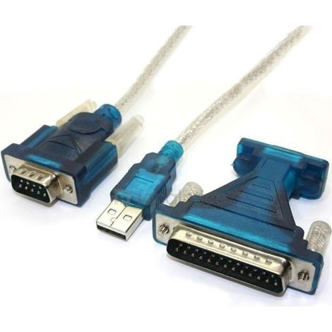 TrAdE Shop Traesio - Cavo Adattatore Convertitore Dati Da Usb A Seriale Rs232 Porta Pc Computer - (1/2)
