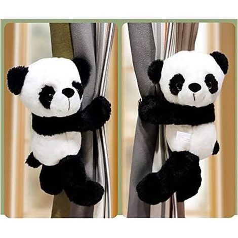 Set of 2 Cartoon Animal Curtain Tiebacks for Kids, Nursery Window Decoration (Size M), 25 cm (1/4)