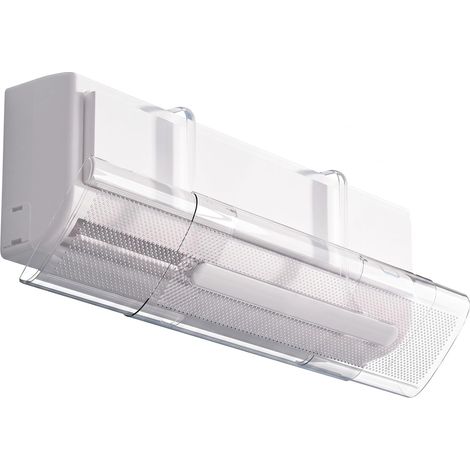 Déflecteur de climatiseur(20, 9 à 37, 4 pouces), déflecteur de vent AC réglable, couvercle ventilation mural sans perçage avec filtre pour maison/bureau/hôtel (1/5)