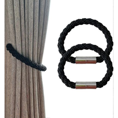 Rideaux magnétiques décoratifs pour fenêtres, lot de 2, avec embrasses. (1/5)