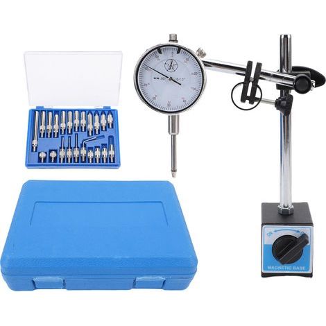Dial comparator with magnetic base – 0-1″, 0.001″ accuracy – Fine adjustment