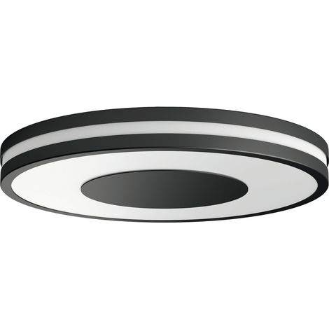 Philips Hue Being - Smart LED-Deckenleuchte, Durchmesser 35 cm, mit Dimmschalter, schwarz 929003055101 (1/5)