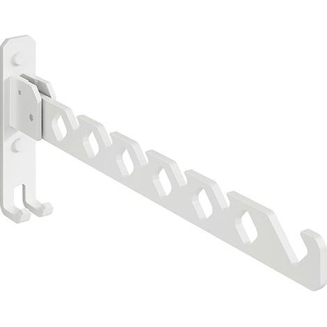 Cintre pliable, crochet à vêtements, cintre en alliage d'aluminium, crochet, cintre mural, utilisé pour accrocher des vêtements dans les balcons, les salles de bains, les couloirs(blanc)