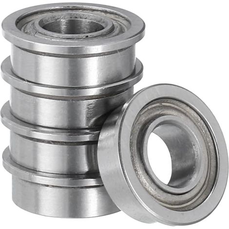 pièces MF84ZZ bride Roulement Billes - [4x8x3mm] Remplacement Roulements de roue pour Brouette Tondeuse à gazon Diable Camion Essieu Utilisation, Chrome Acier, ABEC1 (1/5)