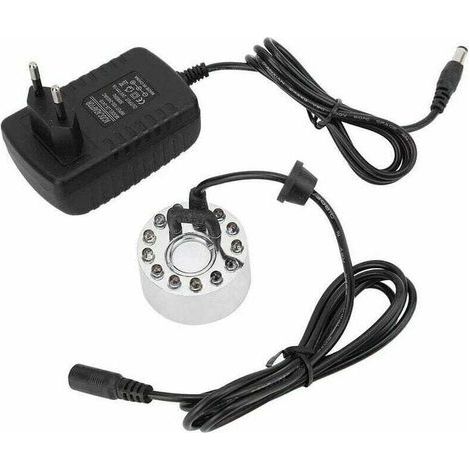 Ventilateur et brumisateur extérieur12 LED Fabricant de brumisateur à ultrasons Fontaine Mist Maker DC 24V (1/5)