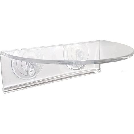 Fensterregal für Pflanzen, transparente Acrylablagen – Saugnapf-Pflanzenhalter für Innenräume – Glasfensterbankverlängerung, 20 cm (1/4)