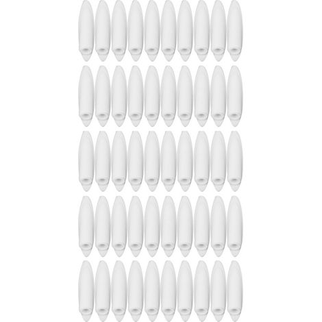 100 bouchons bois blancs 9.5mm pour gabarit de trous oblongs, accessoires de menuiserie.