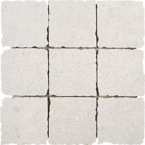Carrelage effet pierre CAREA Mosaïque 10x10cm Blanc - Naturel - boîte de 0.45 m2 - Mosaïque 10x10cm Blanc - boîte de 0.45 m2 - Mosaïque Mosaïque 10x1