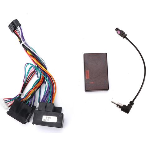 Eosnow Adaptateur de faisceau de câblage Audio de câble d'alimentation de voiture avec remplacement de boîte Canbus pour F30/F10/X5/E46/E39/E53