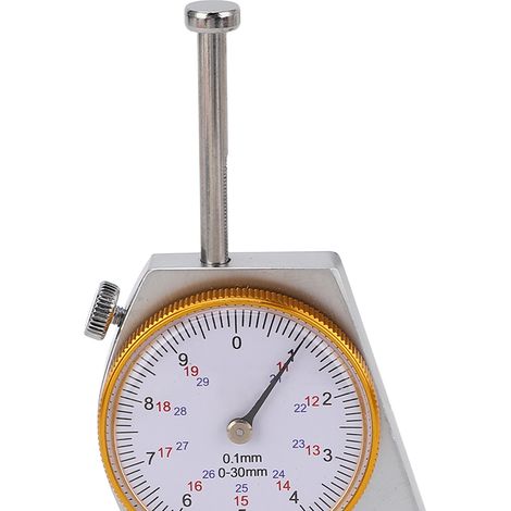 Jauge d'épaisseur à tête plate de haute précision pour papier, film et cuir (0-30 mm) (1/5)