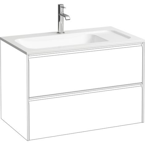 LAUFEN Meda Möbelhandwaschbecken slim, 775x445mm, zu H421682,