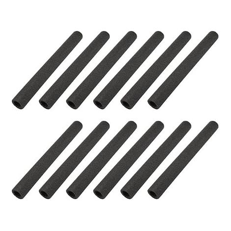 12 x Trampoline Pole Foam Cover Tube Protector Foam Sleeves Black (1/5)
