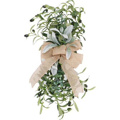 Décoration d'escalier artificielle en forme d'olivier, 60 cm, faite à la main avec des détails réalistes, fausse olive décorative pour toutes les saisons (1/5)