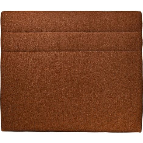 Tete de lit Lignes Bouclette Terracotta L 135 cm - Ep 10 cm rembourré (1/4)