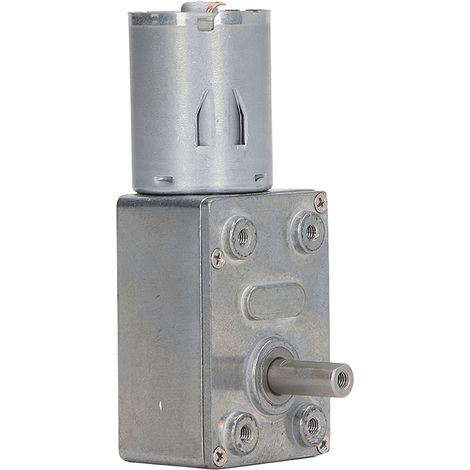 Moteur réducteur à vis sans fin auto-bloquant résistant à l'usure 4632-370, 12V DC 40 tr/min, pour imprimante, engrenage durable, faible bruit. (1/5)