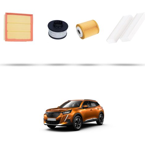 Kit tagliando 4 filtri compatibile con Peugeot 2008 II 1.5 BlueHDI 96kw dal 2019 (1/5)