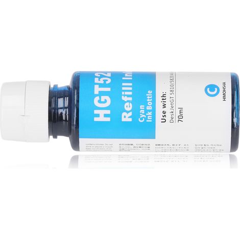 70 ml Nachfüllflasche mit Tinte für HP GT5810/5820 Drucker, Blau (1/5)