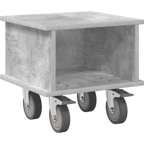 Meuble TV Gris béton 37 x 35 x 35 cm Bois d'ingénierie