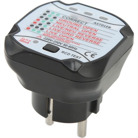 Testeur de prises électriques - Détection précise - Réponse rapide - Détecteur de prises - Prise UE 220 V - 250 V (1/5)