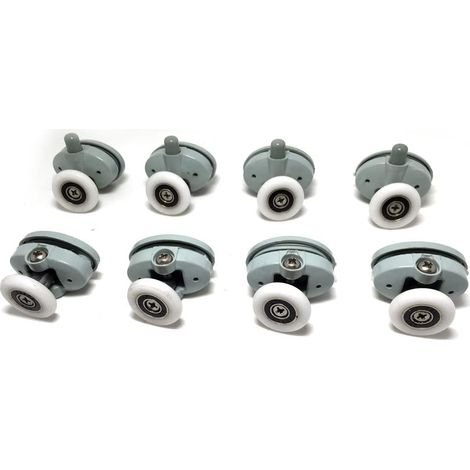 Set mit Duschkabinenrollen, Rollen, 23 mm Durchmesser, 8 Stück (1/5)