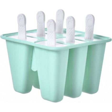 Moules à glace en silicone réutilisables et faciles à démouler pour faire des glaces vertes