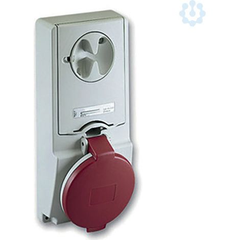 Presa Incasso Interbloccata+Fusibile Ip44 3Pnt 32A 380V ( Schneider Cod. 82147 )