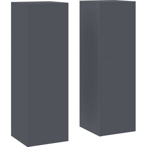 Maison Exclusive - Pflanzenständer 2 pcs Anthrazit 24 x 24 x 75 c