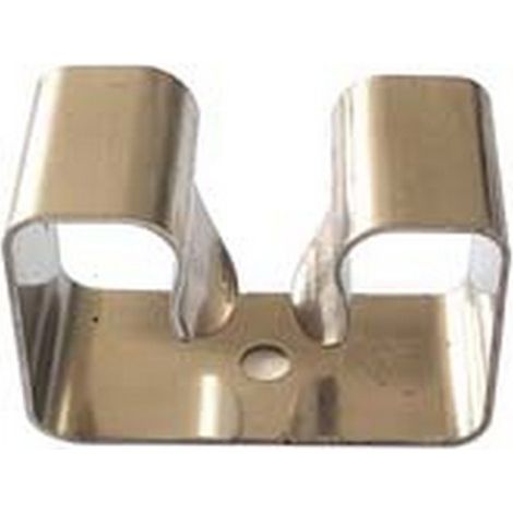12PZ GANCIO APPENDISCOPA 1 POSTO ACCIAIO INOX SENZA BASE