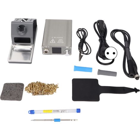 Station de fer à souder T12-X 75W, température réglable avec écran numérique LCD pour bricolage, réparation, prix EU 100-240V (1/5)