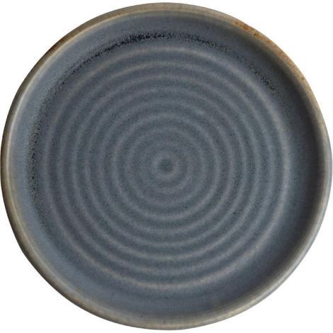Assiettes plates granit bleu Canvas 18 cm (Lot de 6) - Ref FA302 - Olympia (1/5)