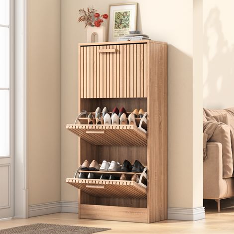 Mueble para zapatos, Mueble para zapatos, Mueble para zapatos, Mueble para zapatos de entrada, Mueble para Zapatos con Estantes Ajustables y Seguridad Antivuelco