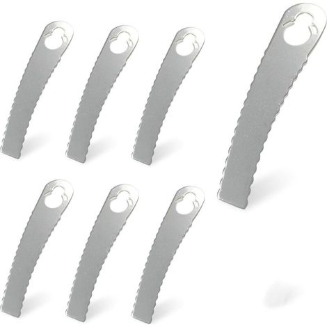 Ersatzmesser für Rasentrimmer, RosyFate 6-teiliges Set Metall-Rasentrimmermesser, Universal-Rasenmähermesser, Ersatzmesser für Rasentrimmer
