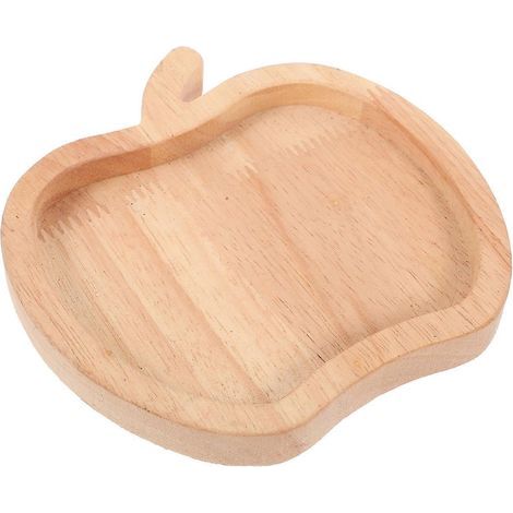 Plateau de service, assiette de rangement pour fruits et collations, plateau alimentaire en forme de pomme, pour la maison-14.00X14.00X1.50CM (1/3)