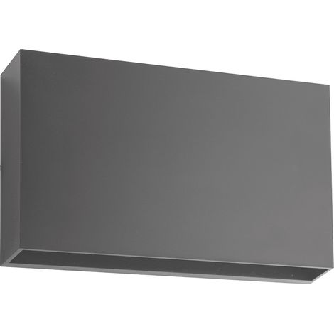 APLIQUE PARED LED EXTERIOR SERIE ADRIA-UD1  UP & DOWN 12W 780Lm 4000K IP65 200x125x39mm (1/5)