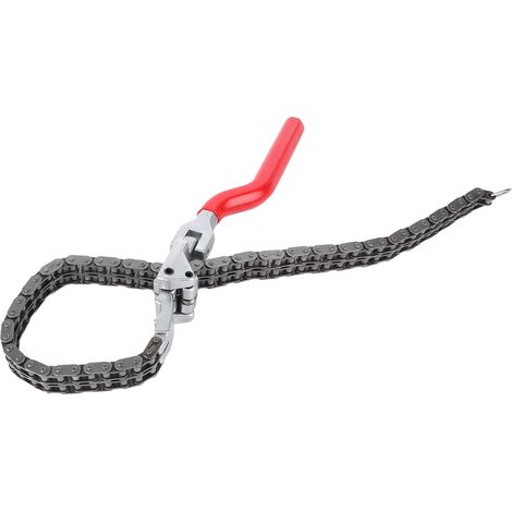 Clé à filtre à huile à chaîne, manche long de 35 cm, outil ergonomique pour la réparation automobile (1/5)