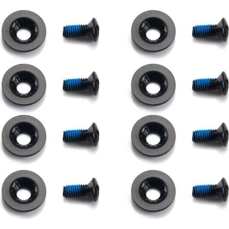 Lot de 16 vis M6 pour fixation de snowboard, 1 jeu de vis fixes pour snowboard, accessoires de ski pour fixations de snowboard, 8 vis, 8 rondelles (1/4)