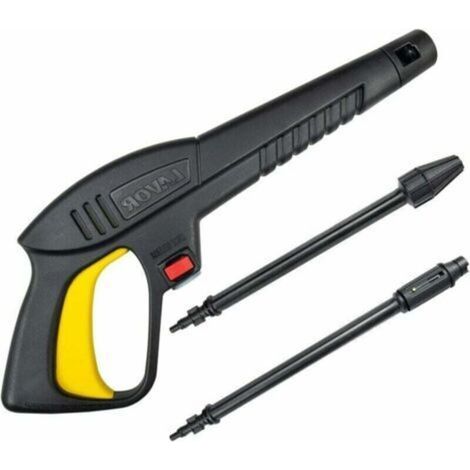 Pistolet à eau haute pression – Lance à jet variable et lance rotative – Compatible nettoyeurs haute pression Lavor et Vax (1/5)