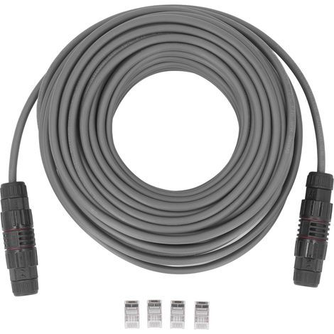 75 Fuß langes Kabelverlängerungs-Reparaturset für Starlink, Schutzart IP68, wasserdicht, sauerstofffrei, Kupfer-Ersatzkabel, verlängerbar bis zu 150 Fuß (1/5)