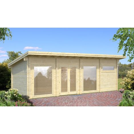 Abri de jardin en bois Heidi 22,8 m2 Naturel (1/5)