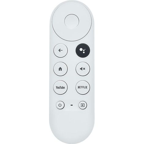 Télécommande de remplacement 2020 Google TV 4K Snow G9N9N, commande vocale Bluetooth, compatible boîtier TV, télécommande universelle noir et blanc, pack de 1 (1/5)