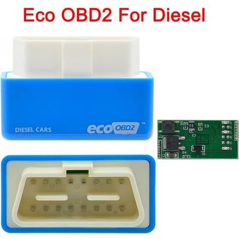 Couleur bleue VSTM 15% Économiseur de Carburant Nitro Eco OBD2 Performance Boîte de l'accord de puce Plus Cou (1/4)